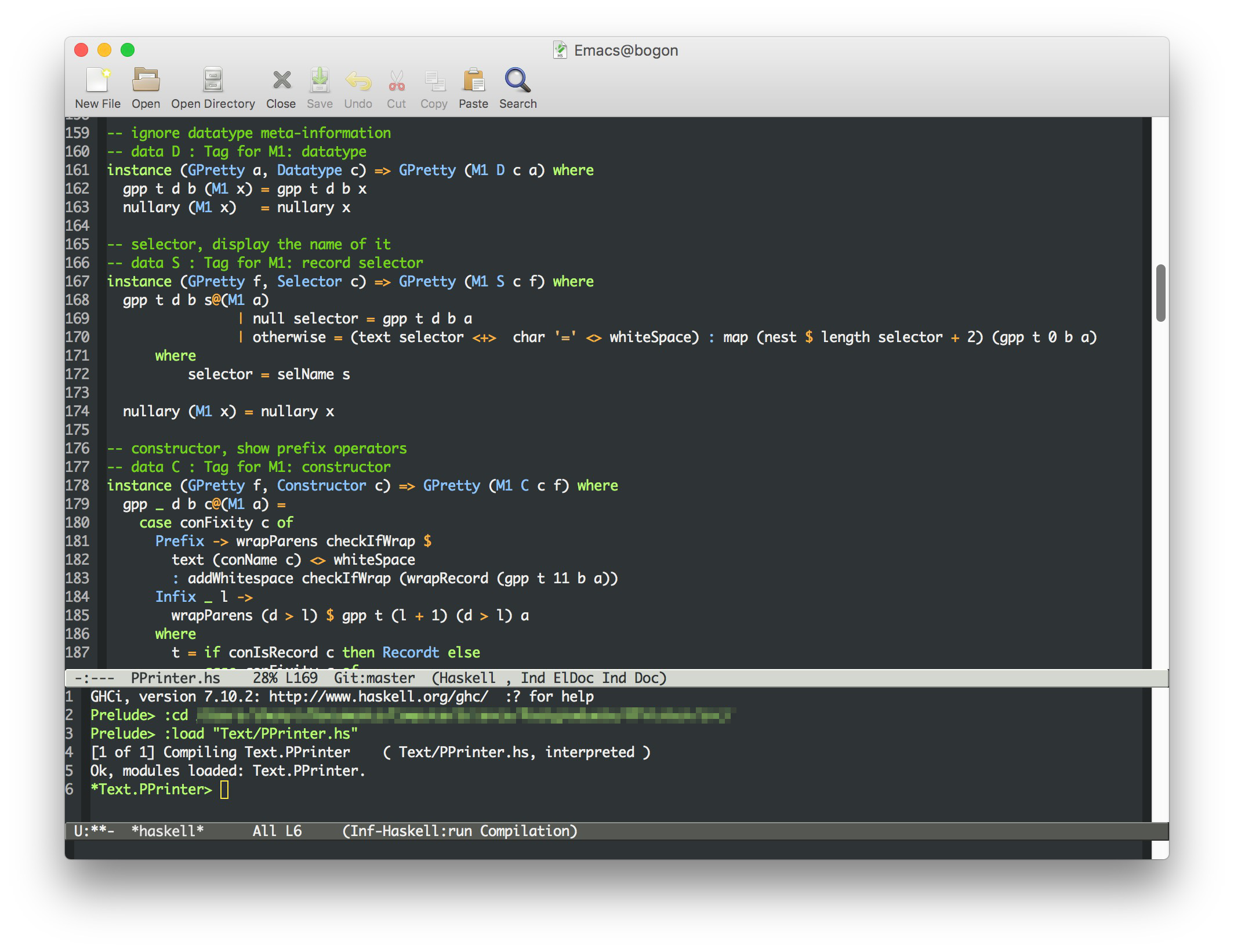 Emacs 可以直接运行 Haskell 代码